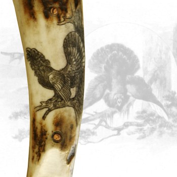 Jagdmesser mit Auerhahngravur