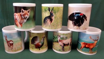 Häferl/Tasse Wildmotiv "Rehbock"