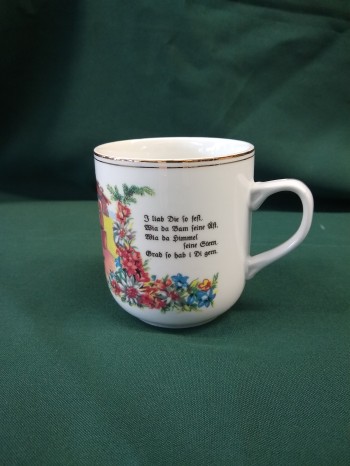 Häferl/Tasse mit Almspruch "I liab Di..."