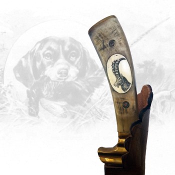 Jagdmesser mit Steinbockgravur