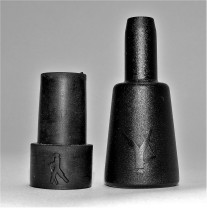 Stockspitze Combi Spike mit Gummikappe 26mm Stockspitze Combi Spike mit Gummikappe 26mm
