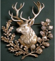 HUTNADEL BROSCHE HIRSCH SILBER
