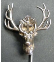 hat pin - hubertus deer
