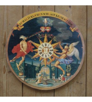 Schützenscheibe Dem Glücklichen schlägt keine Stunde