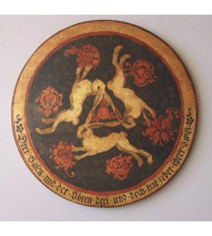 Schützenscheibe 3 Hasen 3 Ohren