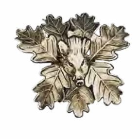 Schweres massives Keilerwaffendeckblatt