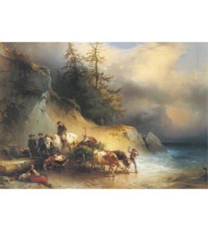 Hirsch Jagd am Attersee