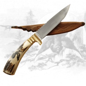 Jagdmesser mit Auerhahngravur