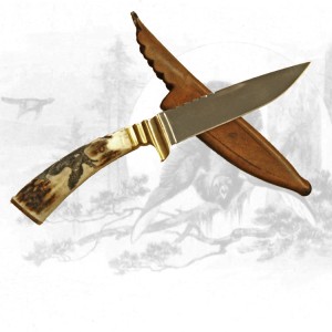 Jagdmesser mit Auerhahngravur
