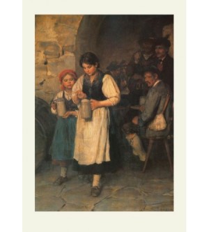 Beim Bierholen Maßkrug