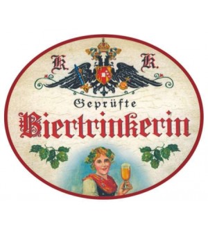 Biertrinkerin