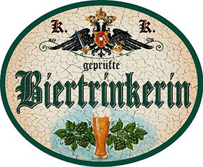Biertrinkerin +