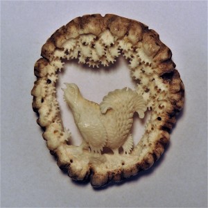 Hirschrose Motiv Birkhahn