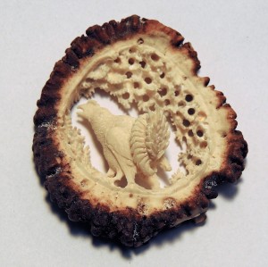 Hirschrose Motiv Birkhahn