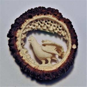 Hirschrose Motiv Birkhahn