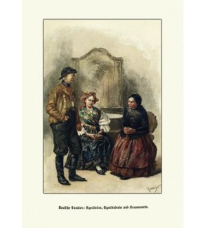 Deutsche Trachten Egerländer Braunauerin