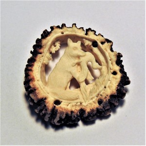 Hirschrose Motiv Fuchs und Ente