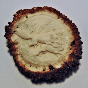 Hirschrose Motiv Fuchs und Hase