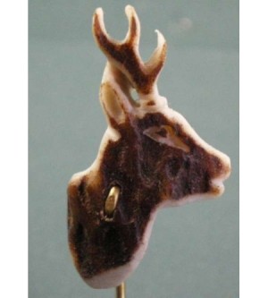 ANSTECKNADEL AUS HIRSCHHORN REHBOCK