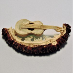 Hirschrose Motiv Gitarre