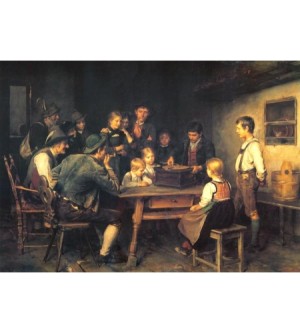 Gruppe mit Grammophon