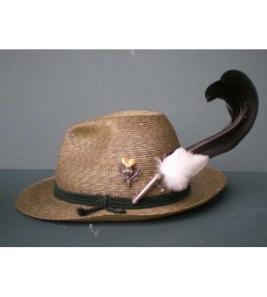 ZWEI EINZELNE SPIELHAHNFEDERN LINKS