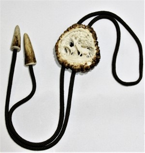 Jägerkrawatte Motiv Hirsch mit Tier