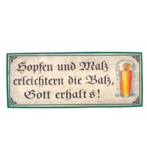 Hopfen und Malz  erleichtern die Balz