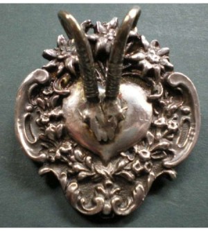 HUTANSTECKER GAMS MIT EDELWEISS