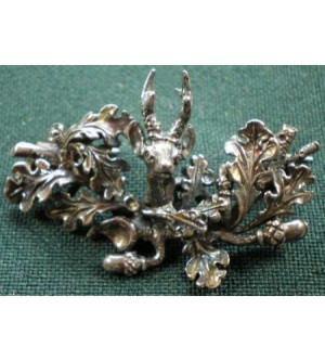 HUTANSTECKER REHHAUPT MIT EICHENLAUB