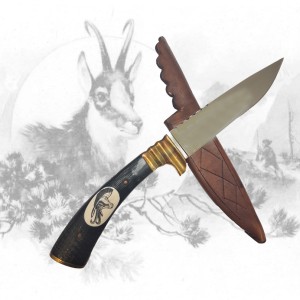 Jagdmesser mit Gamsgravur
