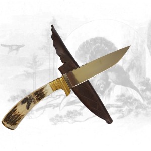 Jagdmesser mit Auerhahngravur