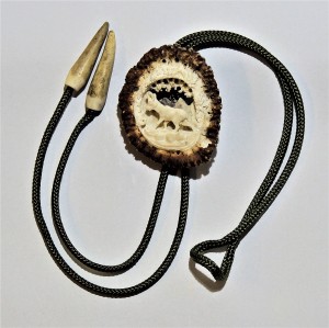 Jägerkrawatte Motiv Gams