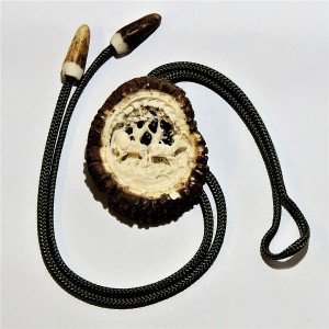 Jägerkrawatte  Motiv Rehbock mit Reh