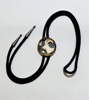 Jägerkrawatte Motiv Steinbockkopf