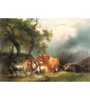 Kornwagen Gewitter Zellersee