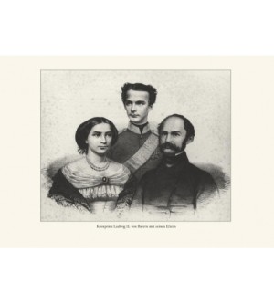 Kronprinz Ludwig Bayern mit seinen Eltern