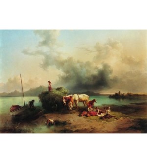 Schilfladen am Chiemsee