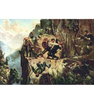 Schmuggler Kampf mit dem Zoll