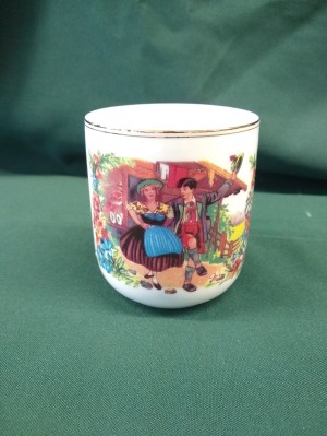 Häferl/Tasse mit Almspruch "Sennerin..."