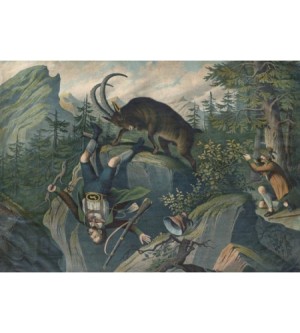 Angriff des Steinbocks