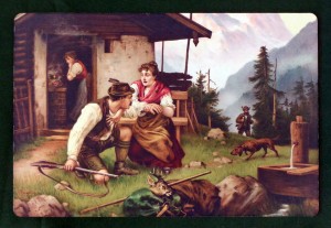 Tischset Untersetzer Wilderer "Ertappt"