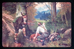 Tischset Untersetzer Wilderer "Gute Beute"