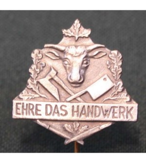 HUTNADEL EHRE DAS HANDWERK METZGER