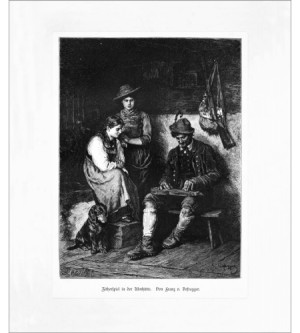 Zitherspiel in der Almhütte