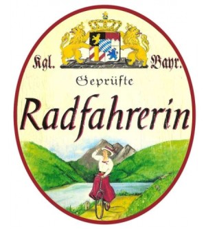 Radfahrerin (Bayern)