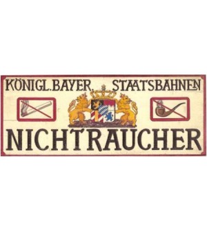 Nichtraucher - Staatsbahnen (Bayern)