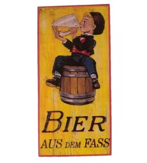 Bier aus dem Fass Kind