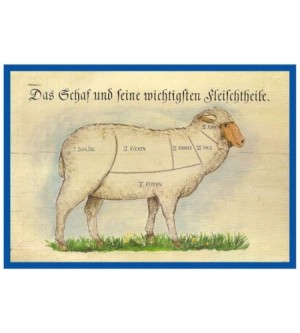 Das Schaf und seine Fleischteile