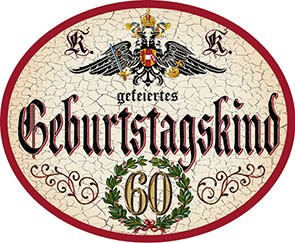 Geburtstagskind 60 +